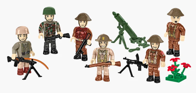 Cobi Battle of Monte Cassino, 6 Figure Set - Image 3