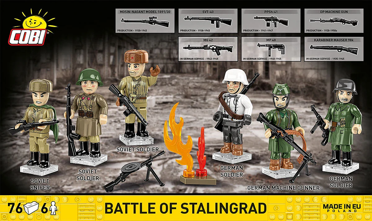 Cobi Battle of Stalingrad, 6 Figure Set - Image 2