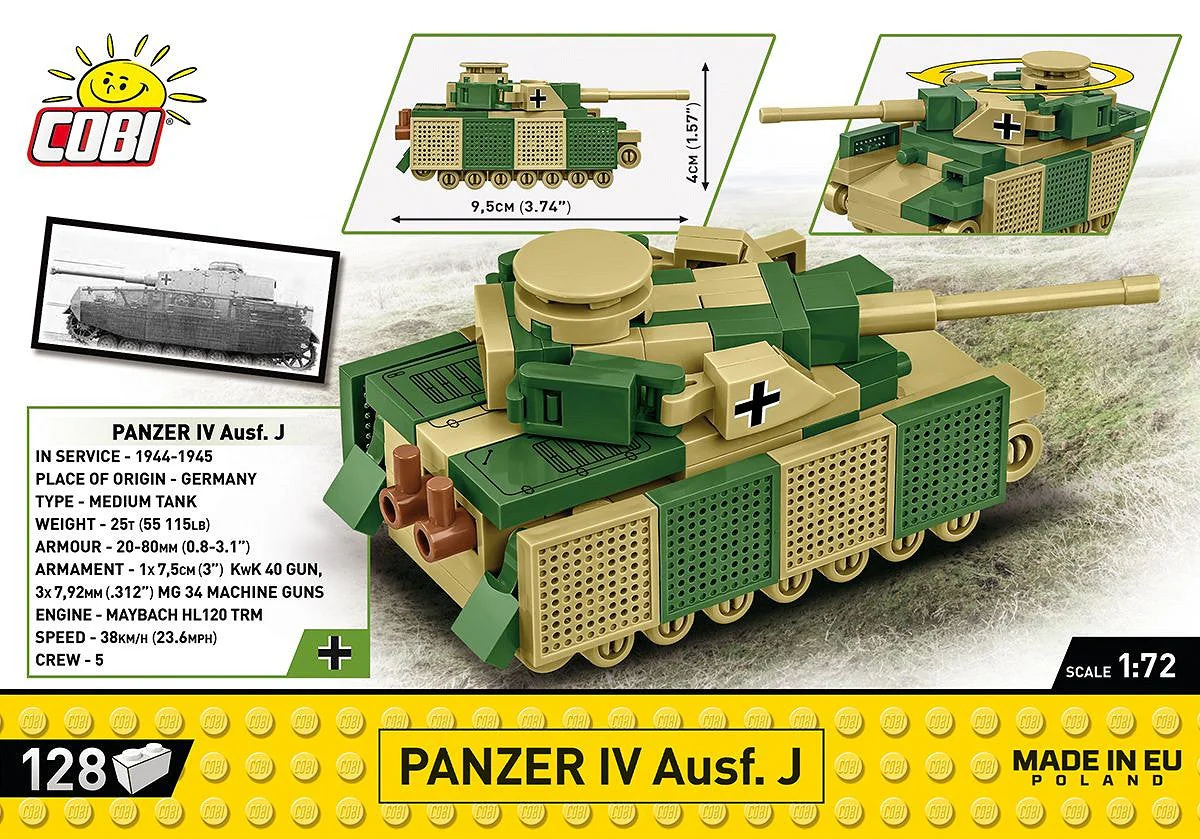 Cobi Panzer IV Ausf. J 1/72 Scale - Image 4