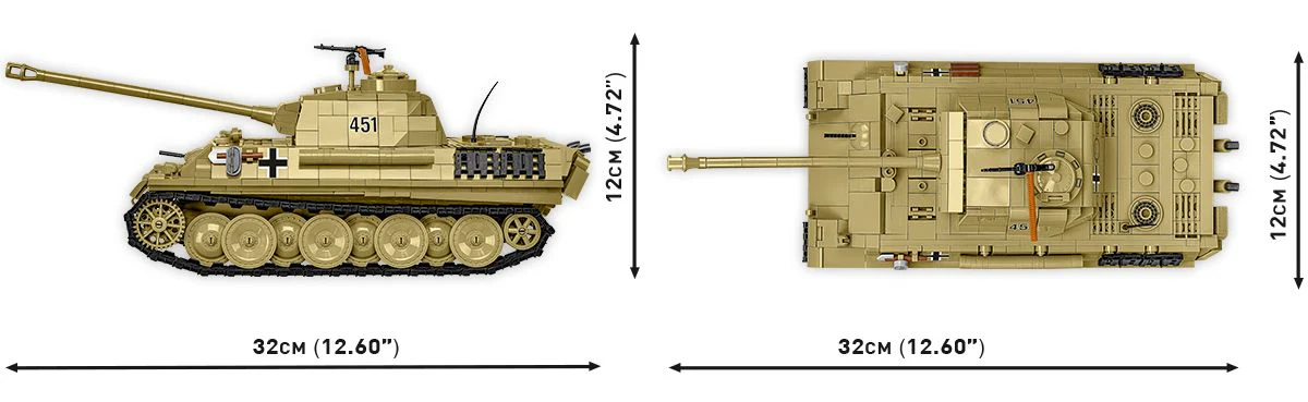 Cobi 1:28 Scale Panzer V Panther Ausf. G Pudel - Image 5