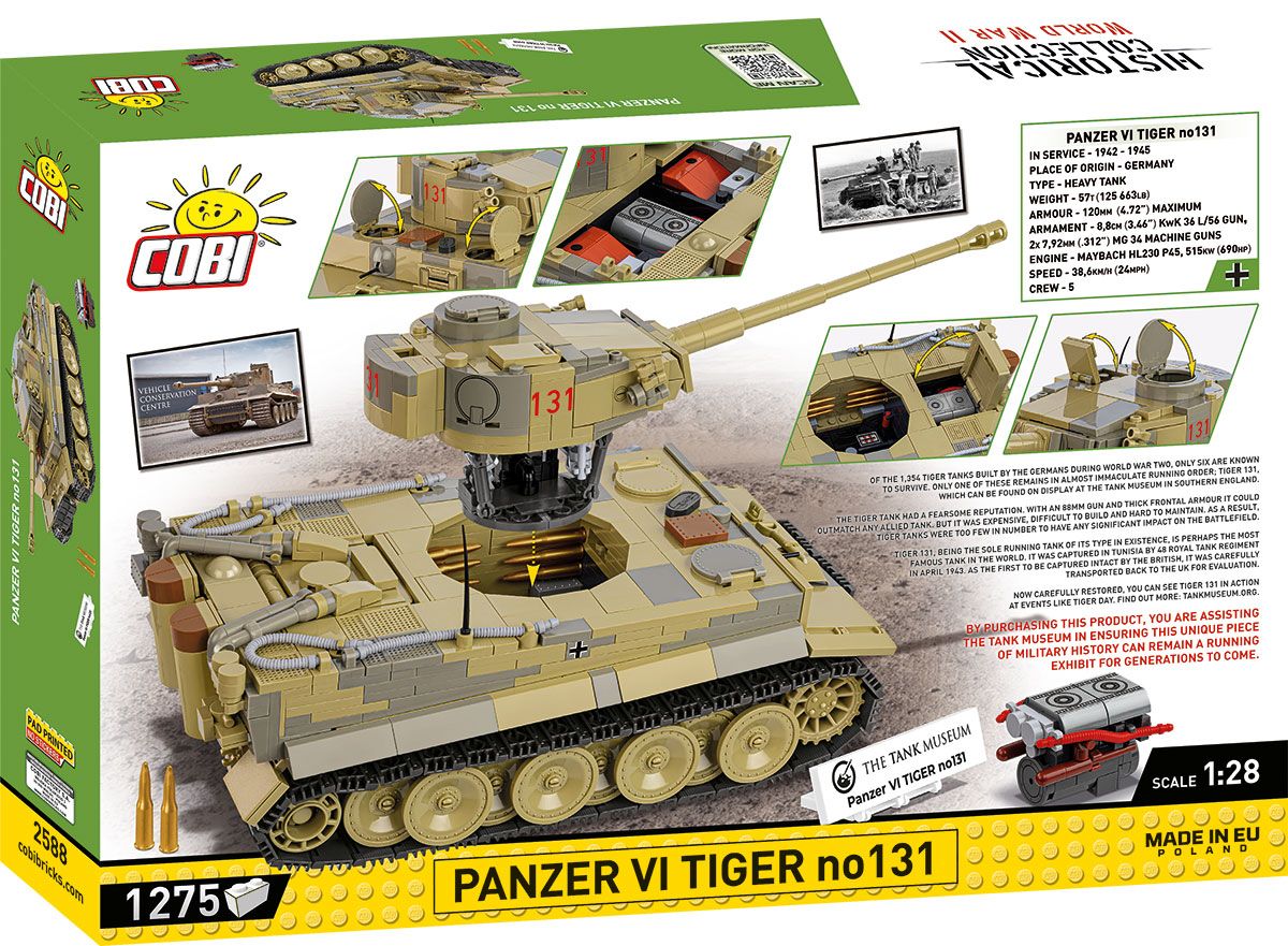 Cobi 1/28 Tiger 131 Upgraded Edition - Image 2