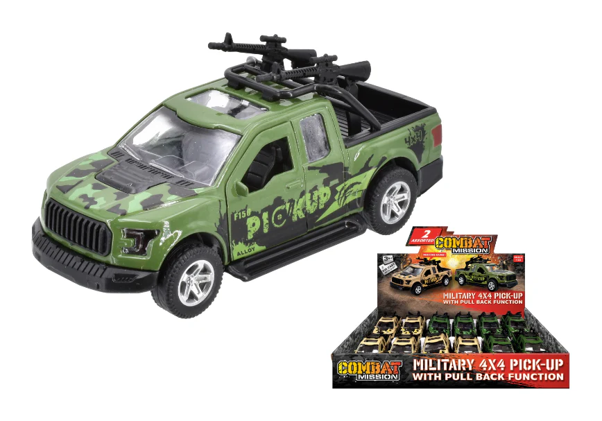 Combat Mission Die Cast Military 4 x 4 Vehicles