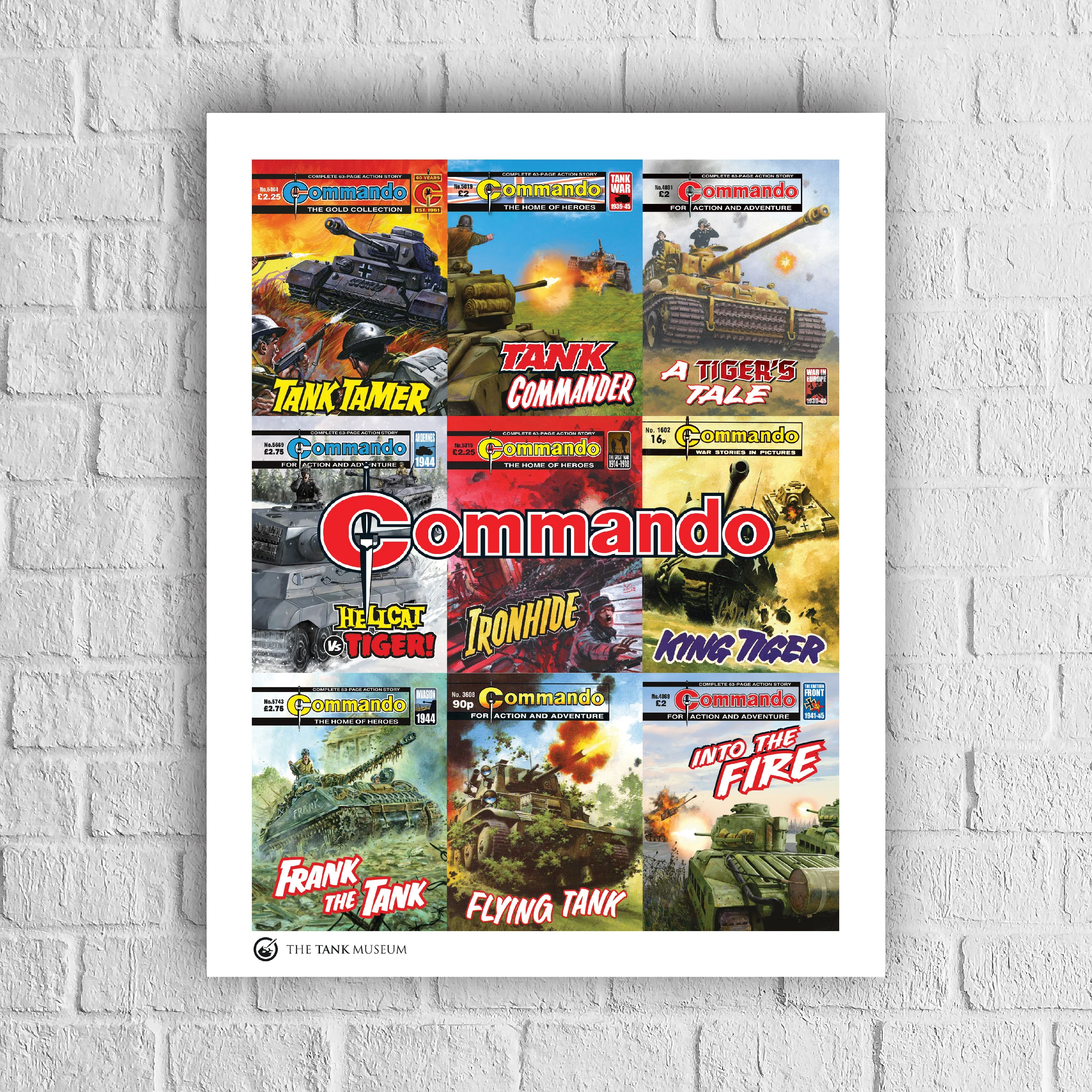 Commando Comics Classic Tank Covers Print - Image 3