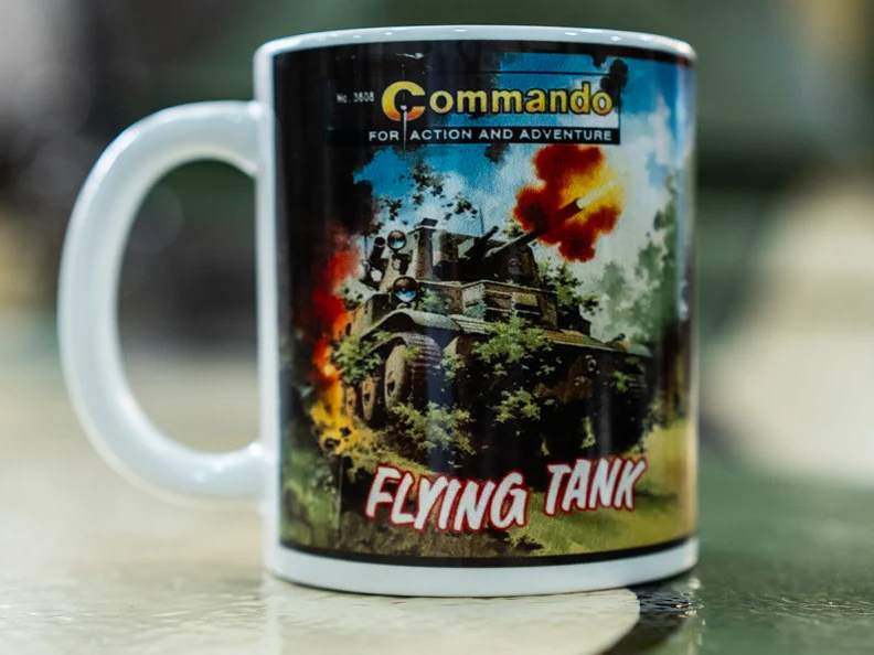 Commando Comics Flying Tank Cover Mug