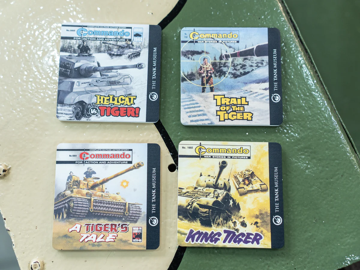 Commando Comics Hellcat V Tiger Coaster - Image 2