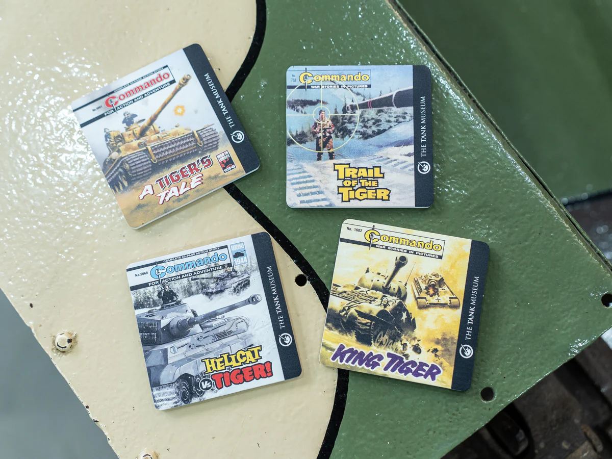 Commando Comics Hellcat V Tiger Coaster - Image 4