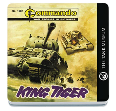Commando Comics King Tiger Coaster