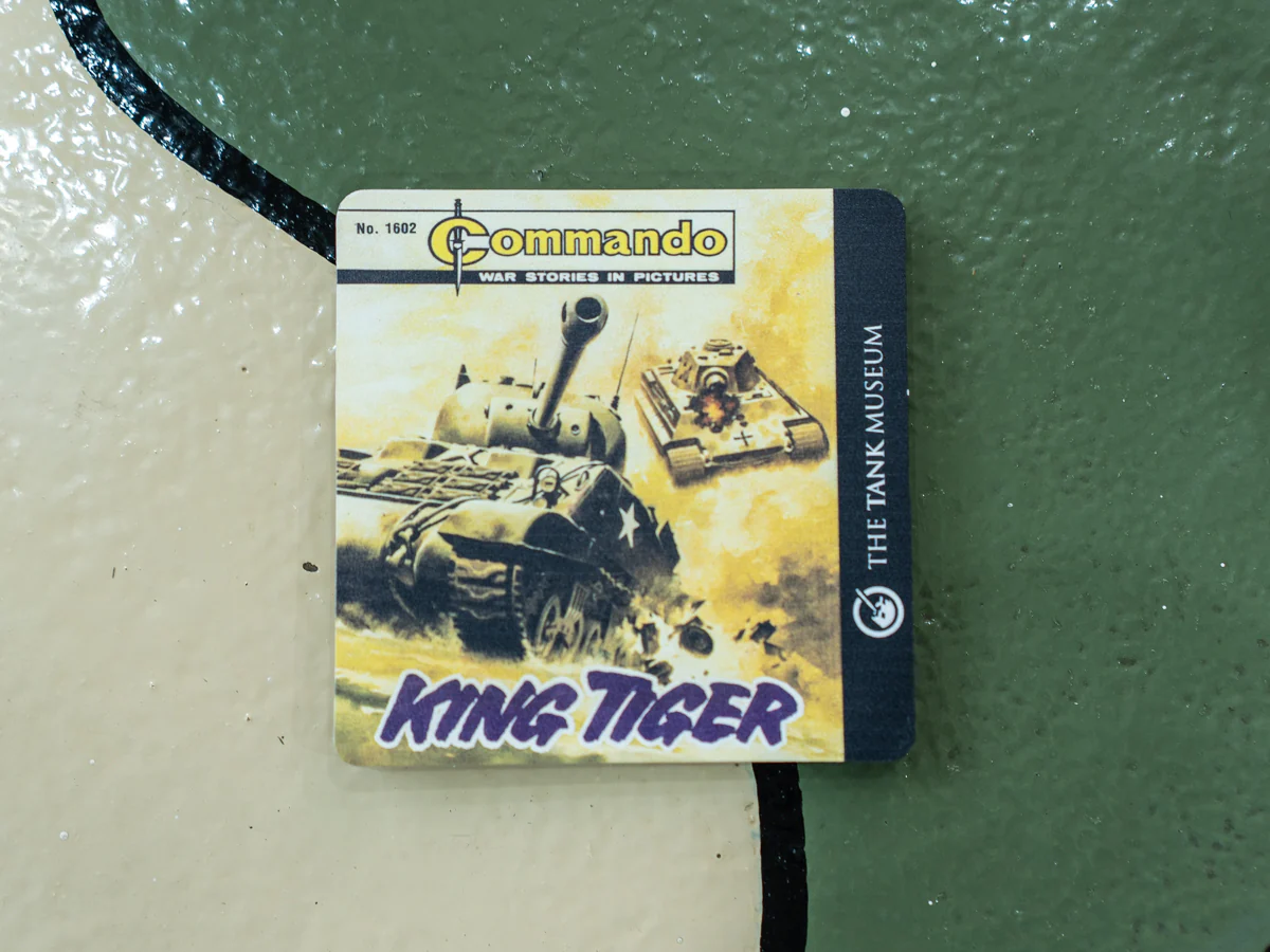 Commando Comics King Tiger Coaster - Image 2