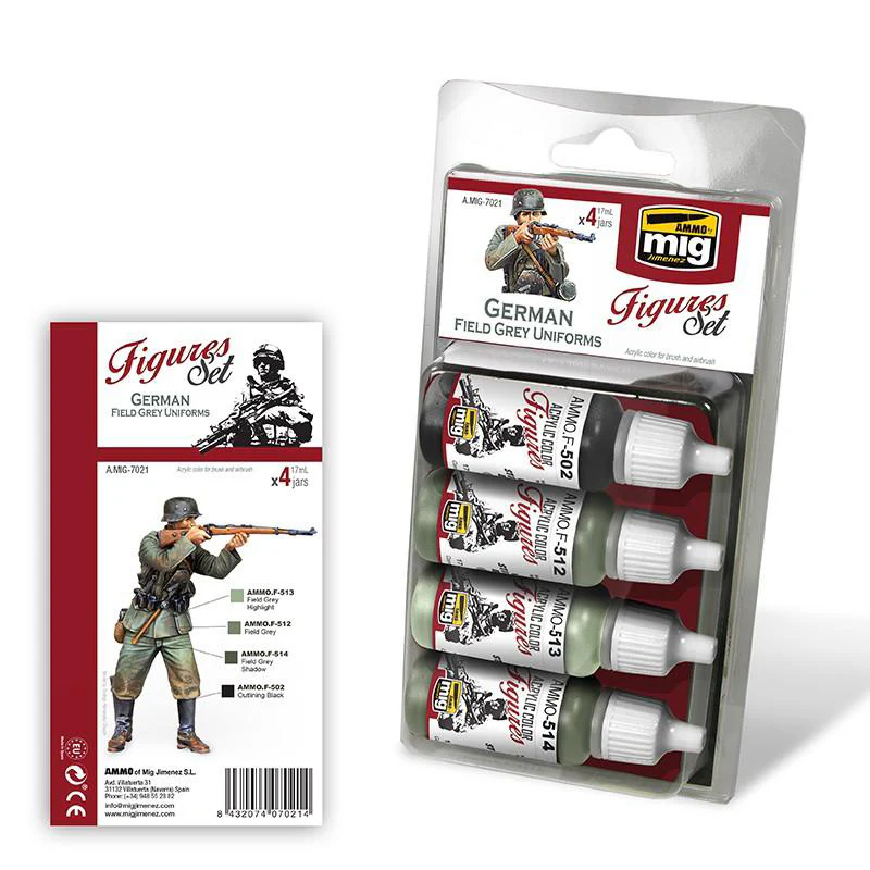 Ammo by MIG German Field Grey Uniforms Paint set