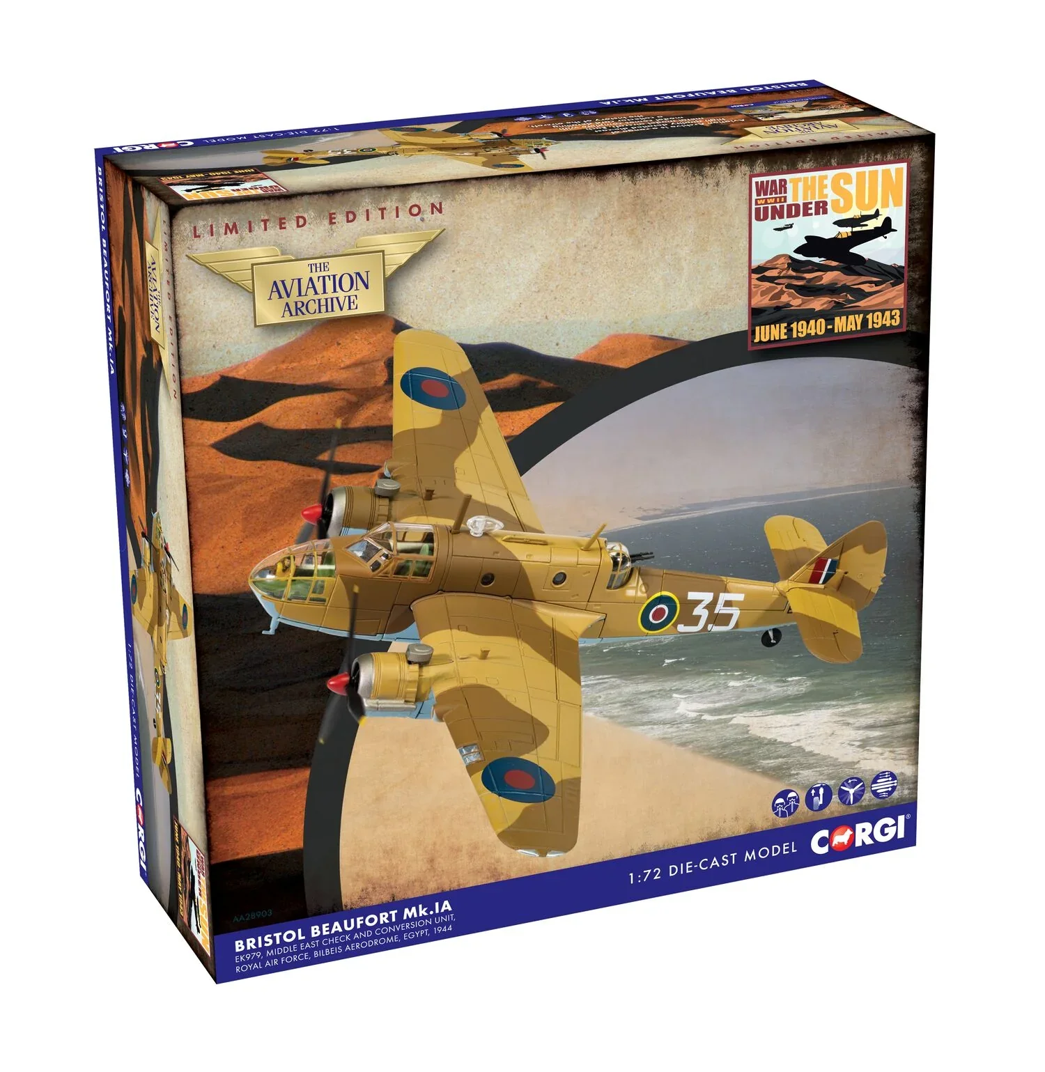 Corgi 1/72 Scale Die-Cast Bristol Beaufort Mk1A