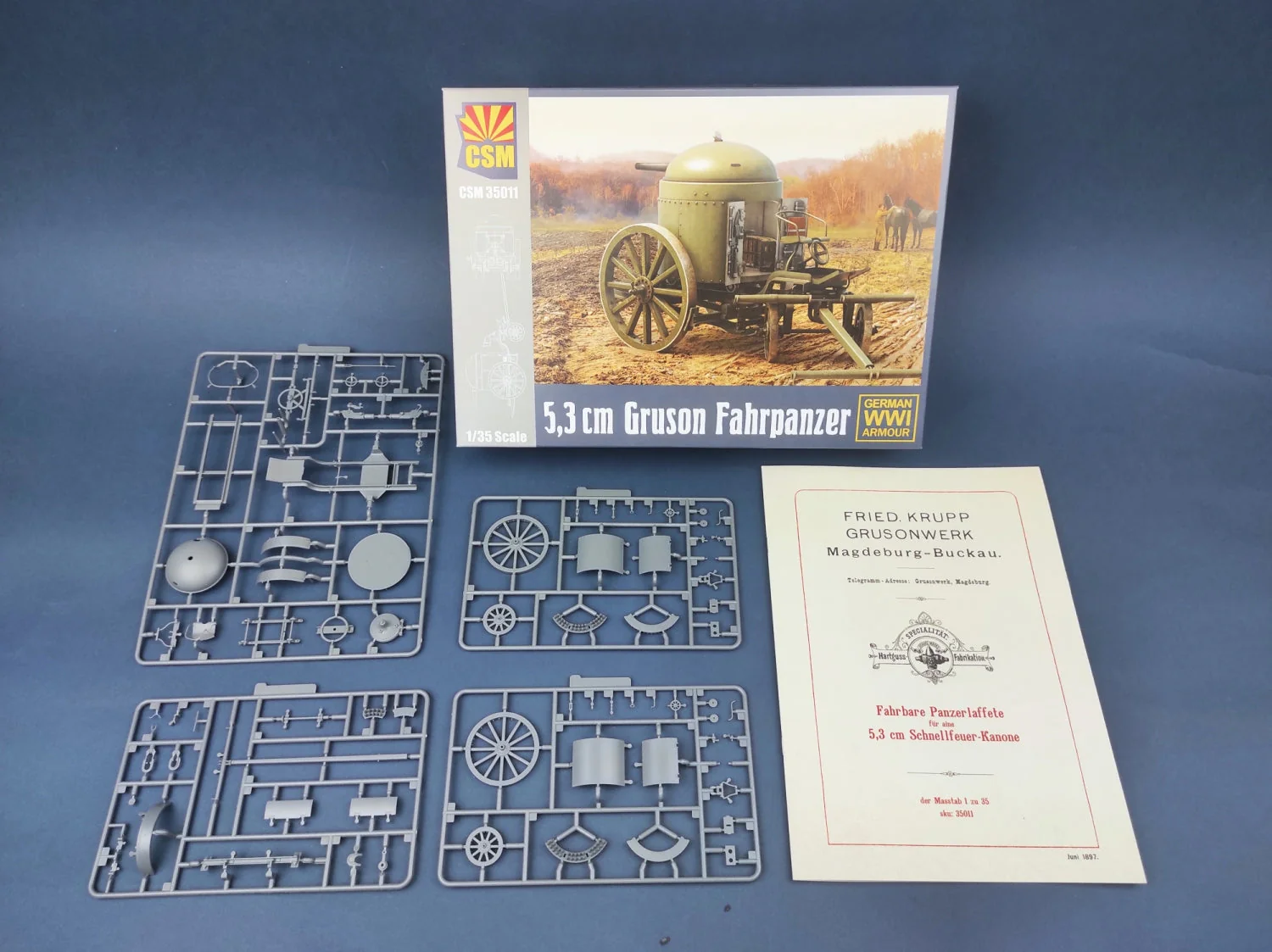 CSM 1/35 Scale German 5.3cm Gruson Fahrpanzer - Image 3