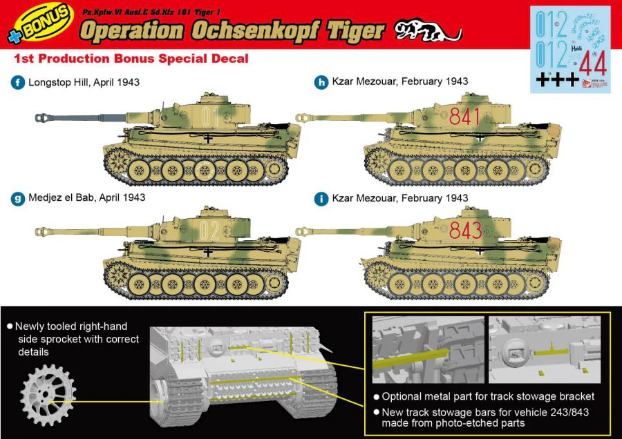 Dragon Models 1/35 Operation Ochsenkopf Tiger 1 Early - Image 2