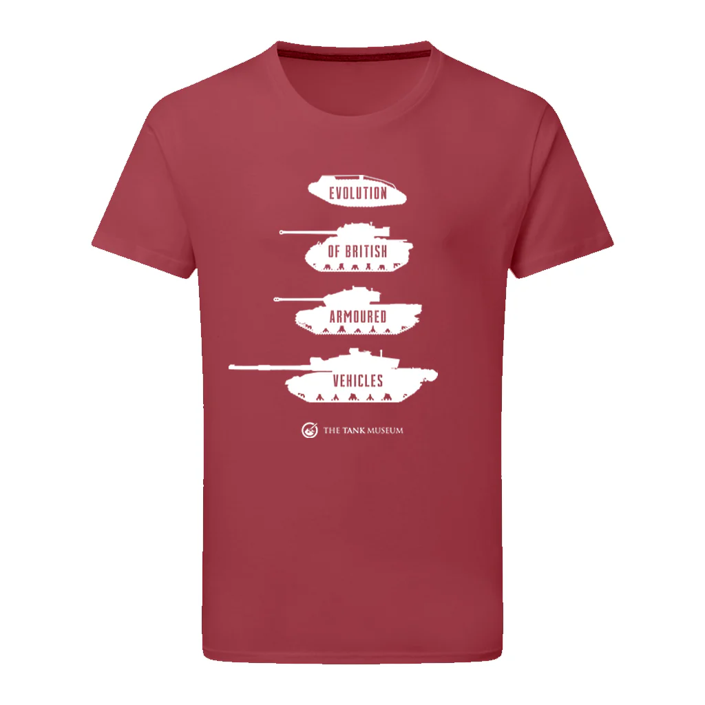 Evolution of British Armoured Vehicles Tanks T-Shirt - Image 12