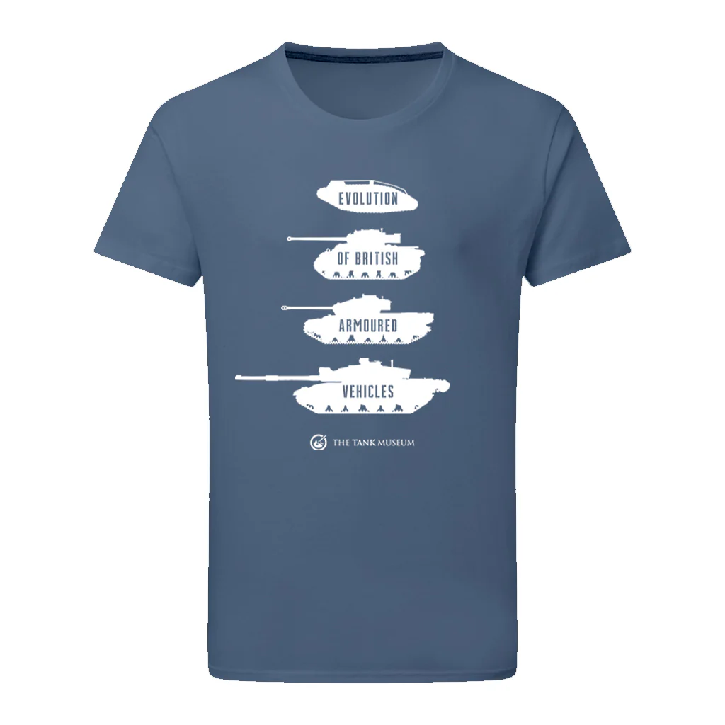 Evolution of British Armoured Vehicles Tanks T-Shirt - Image 3