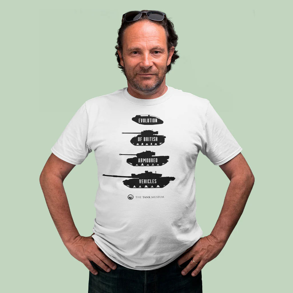 Evolution of British Armoured Vehicles Tanks T-Shirt - Image 5