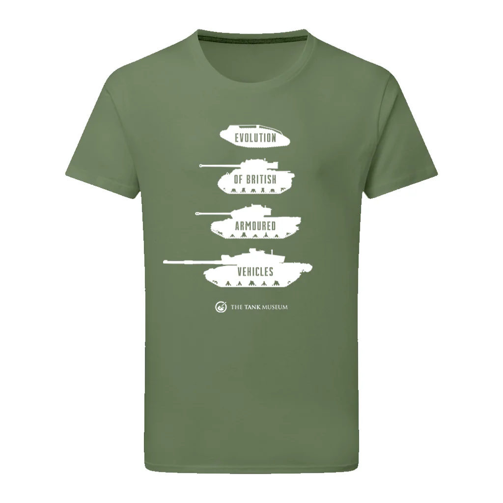 Evolution of British Armoured Vehicles Tanks T-Shirt - Image 6