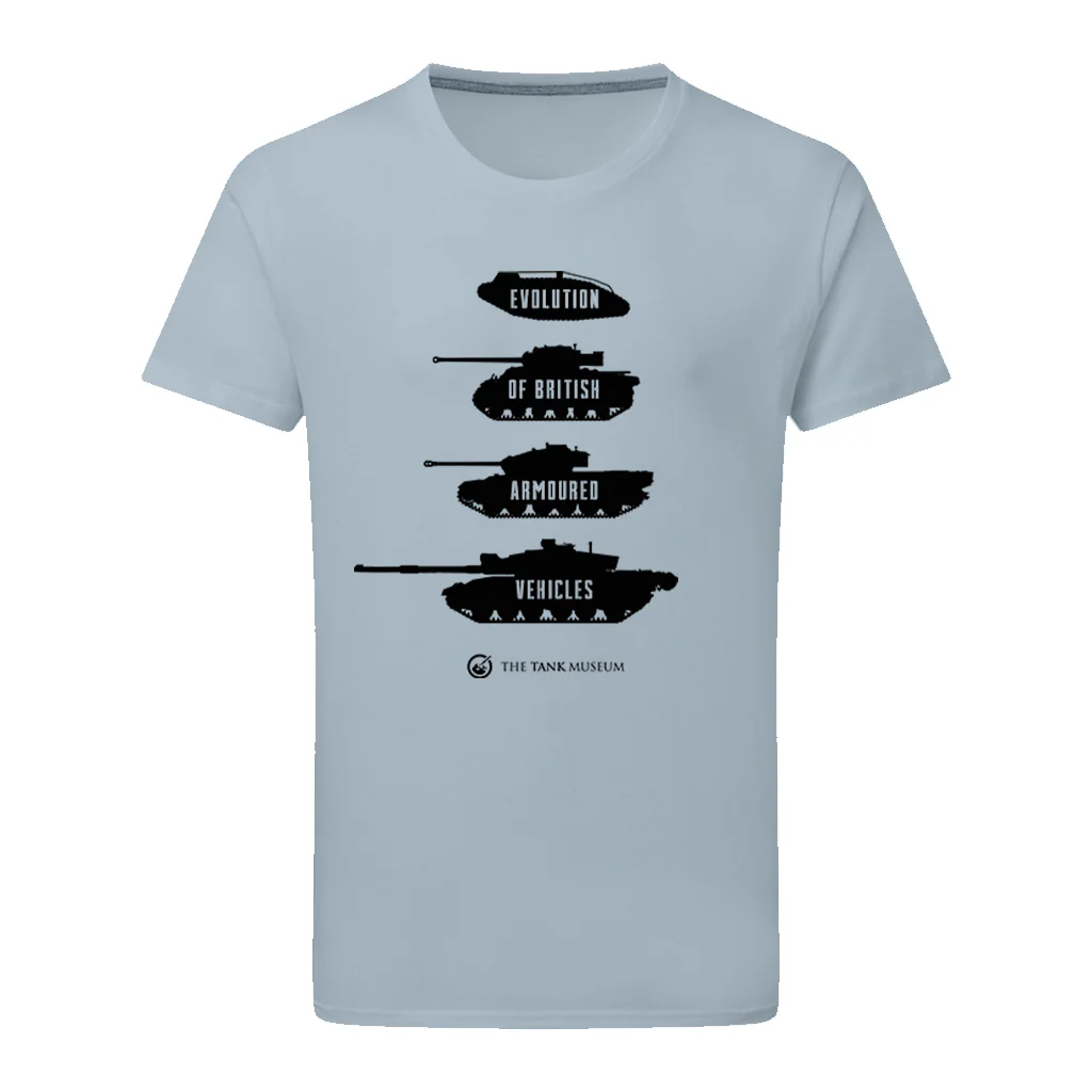 Evolution of British Armoured Vehicles Tanks T-Shirt - Image 7