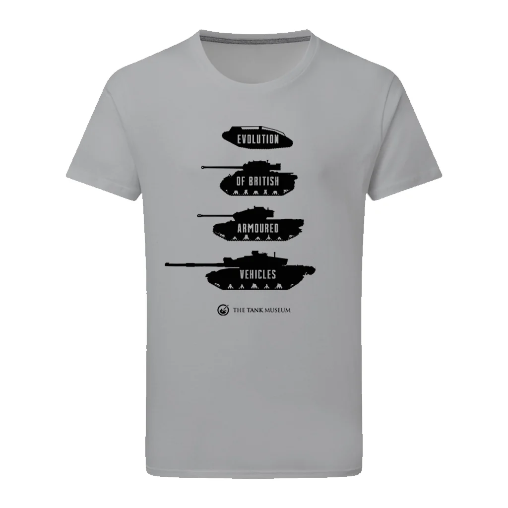 Evolution of British Armoured Vehicles Tanks T-Shirt - Image 9