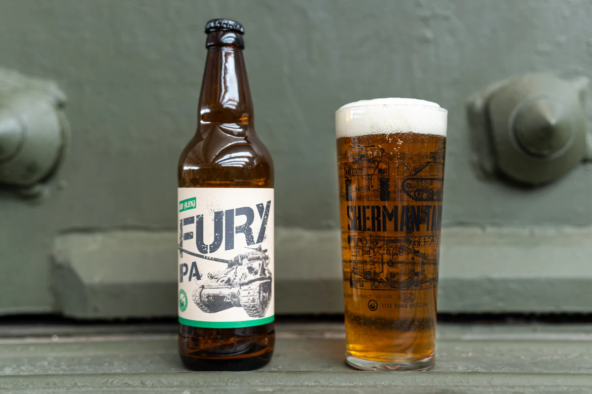 Fury Beer and Sherman Blueprint Pint Glass Gift Selection