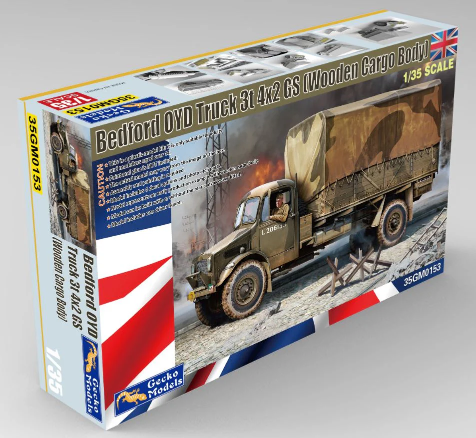 Gecko 1/35 Bedford OYD Truck 3t 4×2 GS (Wooden Body)
