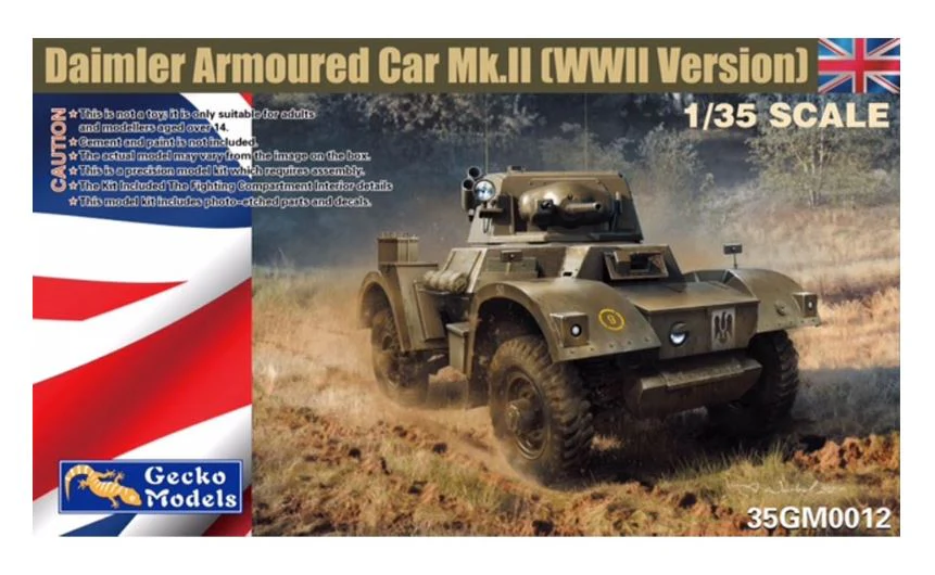 Gecko 1/35 Daimler Armoured Car Mk2 (WW2 Version)