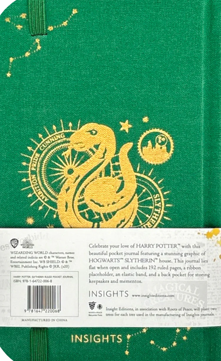 Harry Potter Slytherin Constellation Ruled Pocket Journal - Image 4
