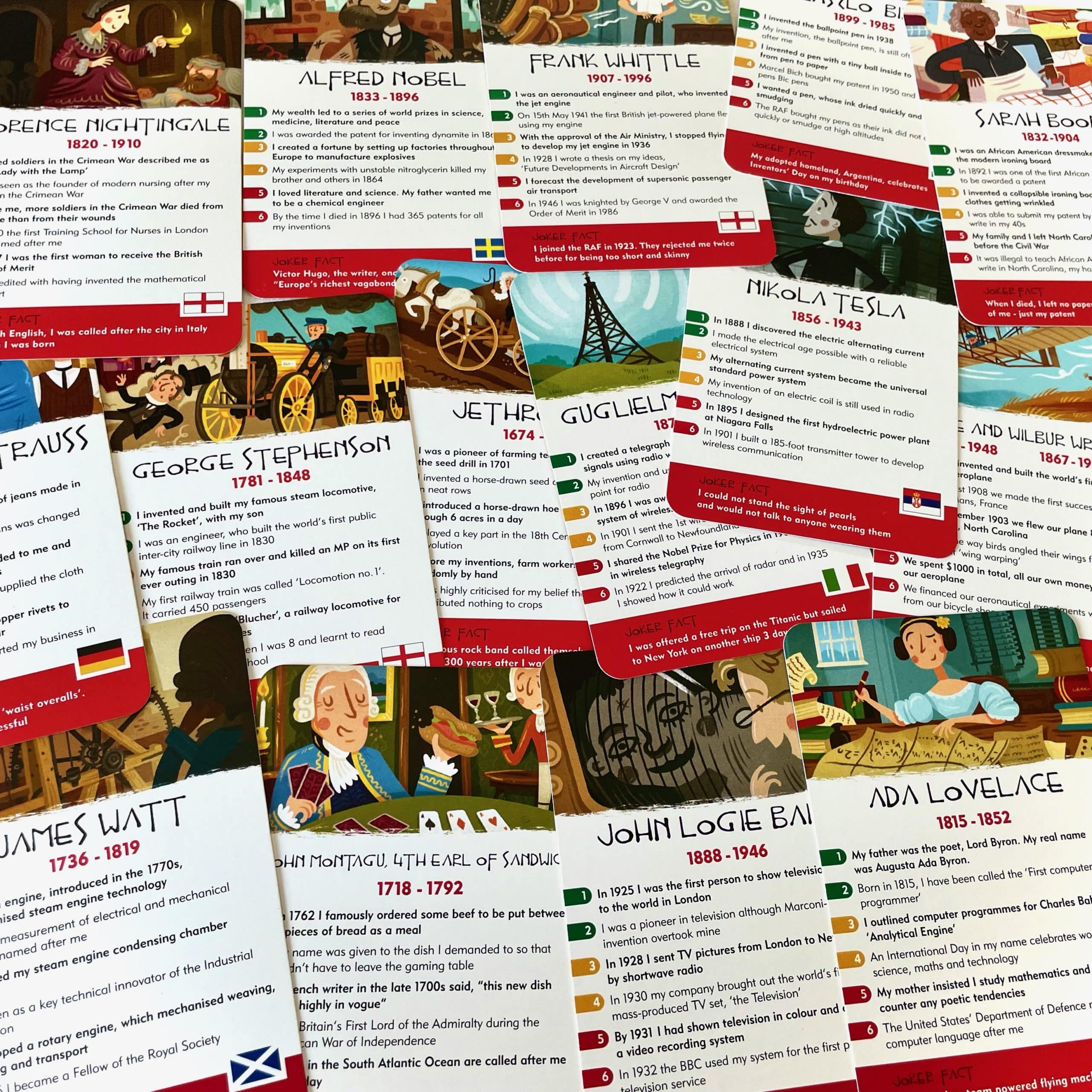 History Heroes Inventors Card Game - Image 3