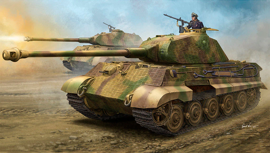 Hobby Boss 1/35 Tiger 2 (Porsche Turret) with Zimmerit - Image 3