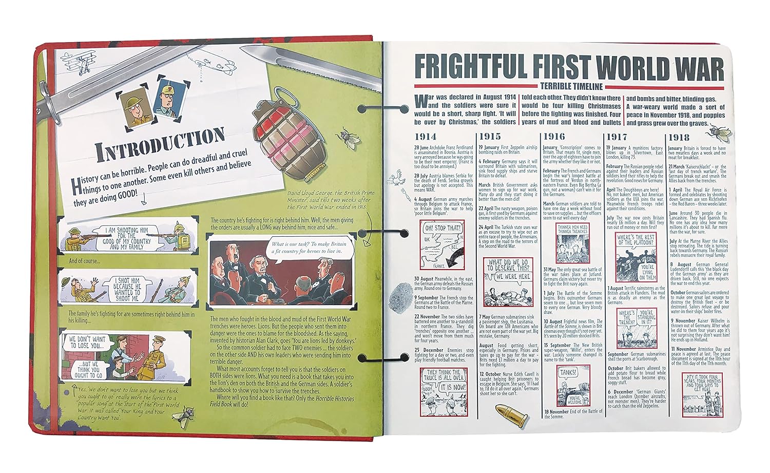 Horrible Histories, Terrible Trenches Field Book - Image 3