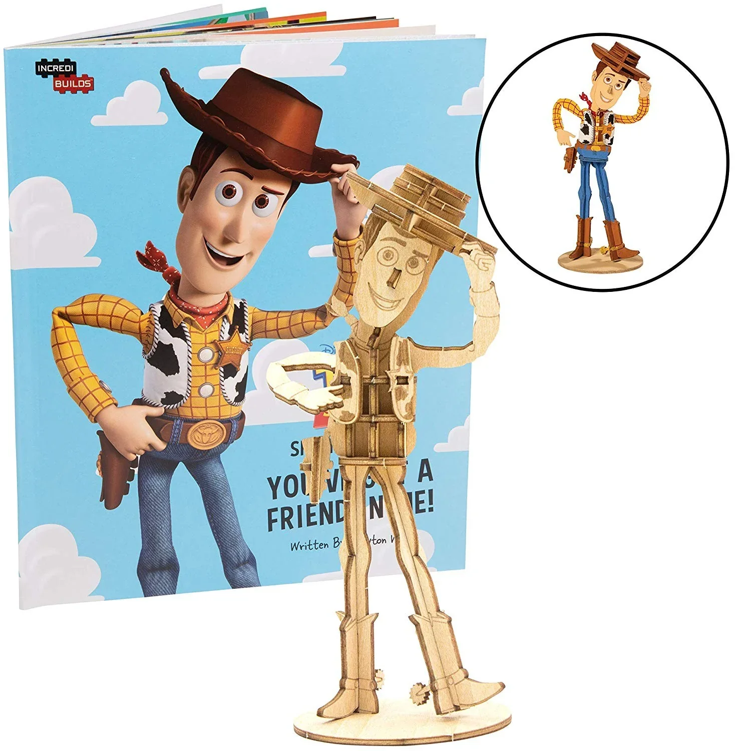 IncrediBuilds Toy Story: Woody Book and 3D Wood Model