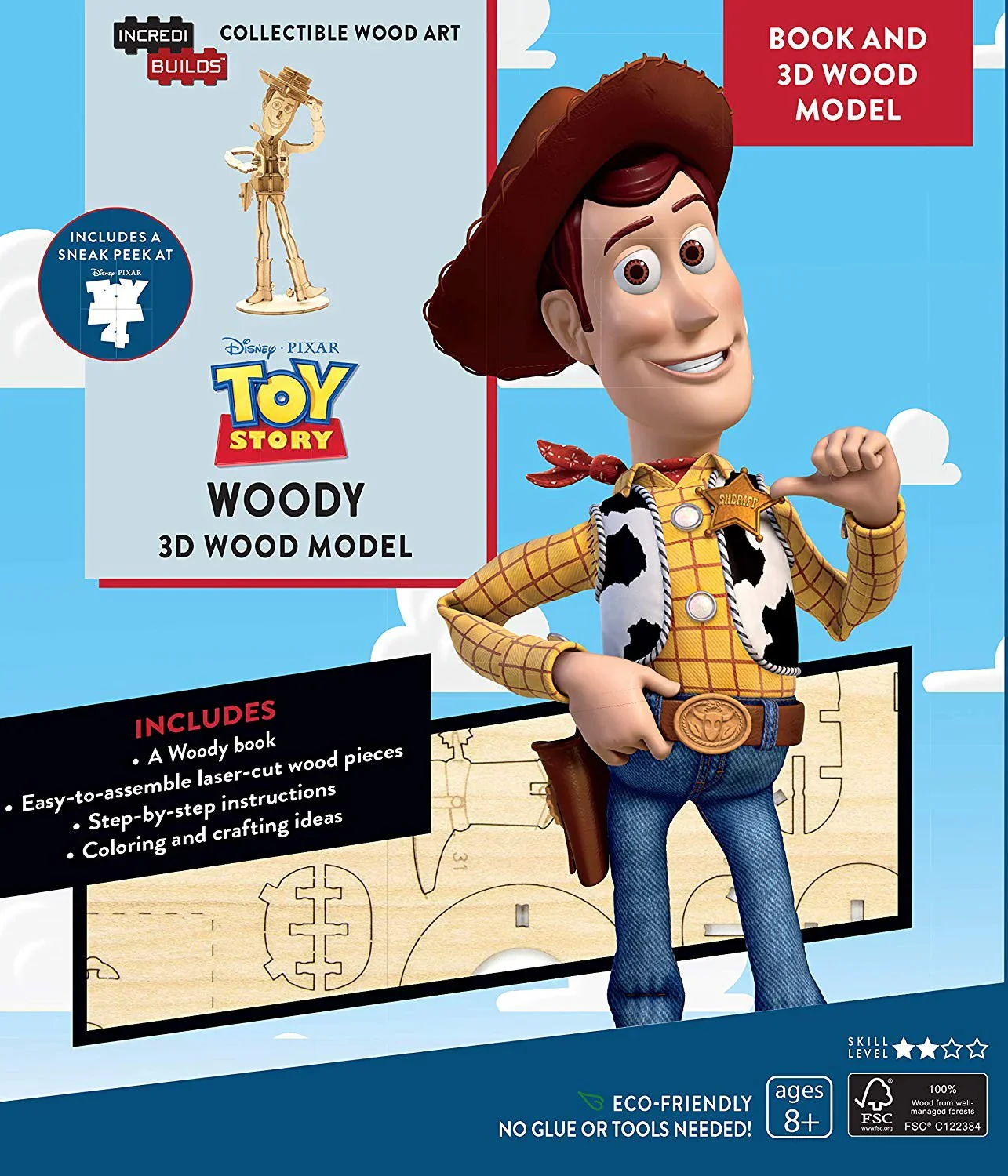 IncrediBuilds Toy Story: Woody Book and 3D Wood Model - Image 3