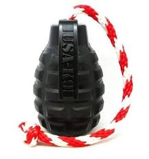 K-9 Grenade Dog Toy With Rope - Image 4