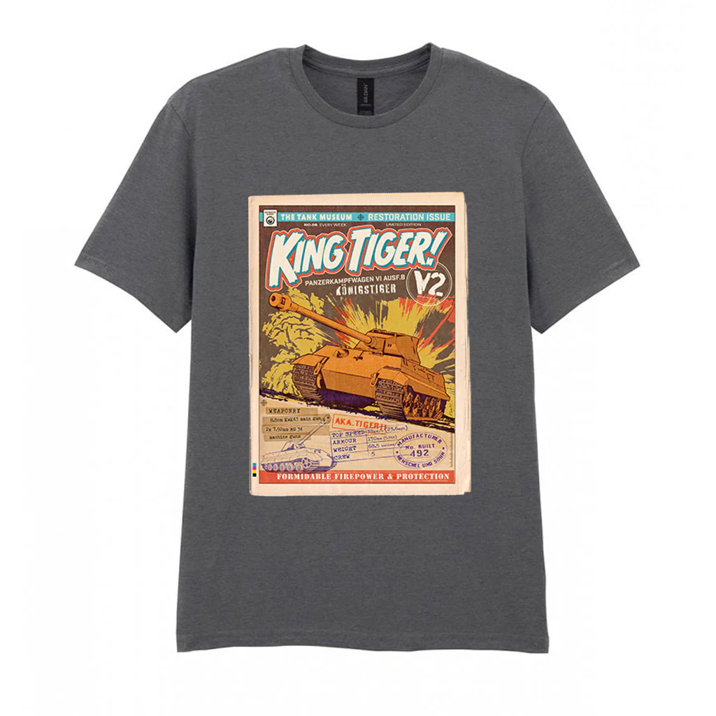 King Tiger Comic T-Shirt - Image 2