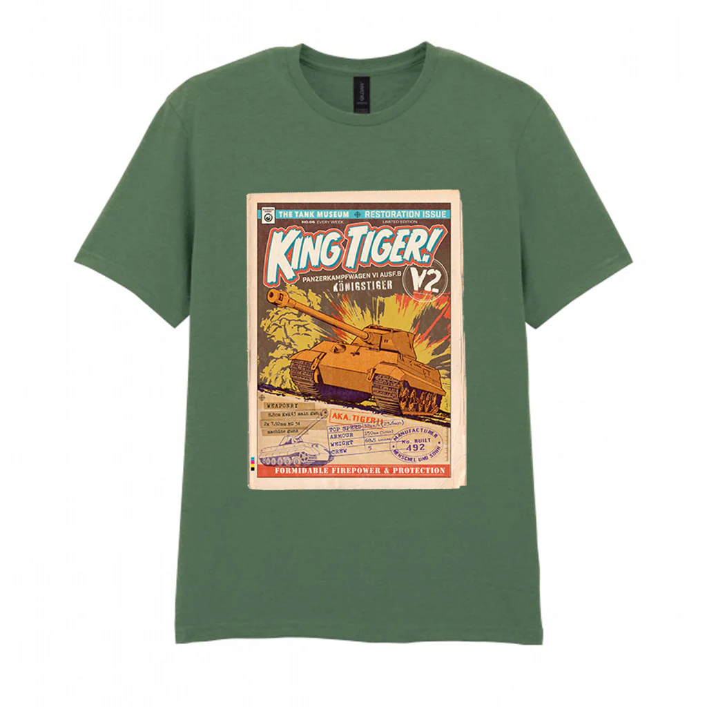 King Tiger Comic T-Shirt - Image 3