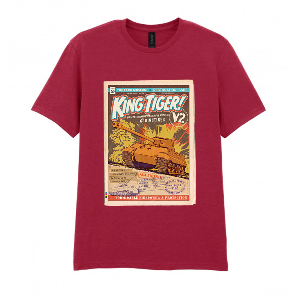 King Tiger Comic T-Shirt - Image 4