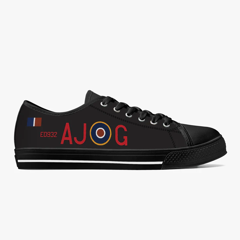 Lancaster "AJ-G" Low Top Canvas Trainer Black - Image 6