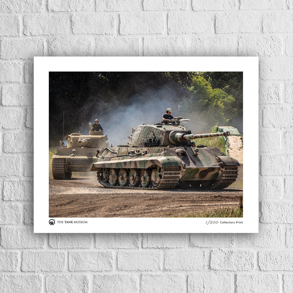Limited Edition Running Tigers Art Print: Tiger II and 131 On the Move - Image 2