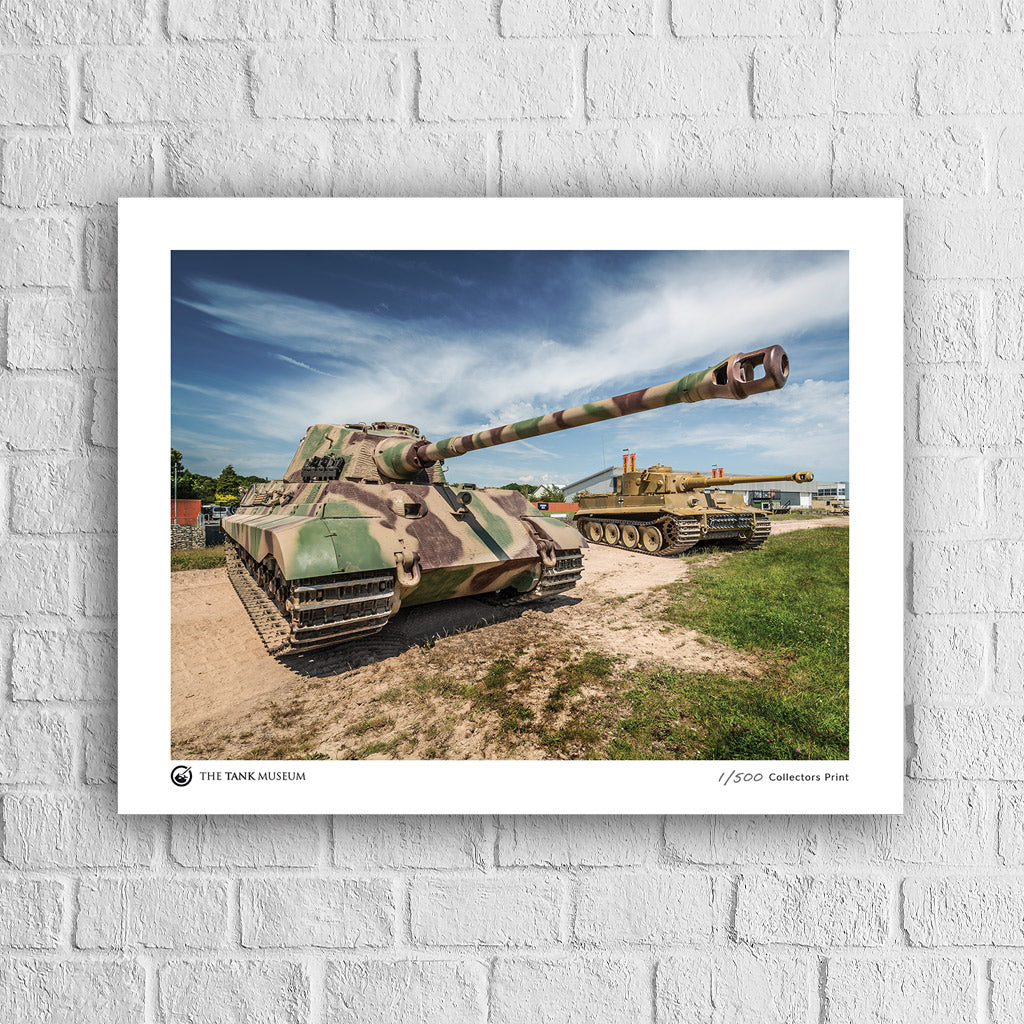 Limited Edition Running Tigers Art Print: Tiger II in Foreground - Image 2