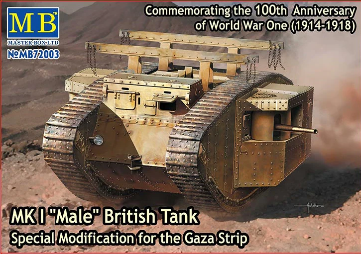 Master box 1/72 MK I Male British Tank, Special Modification for the Gaza Strip