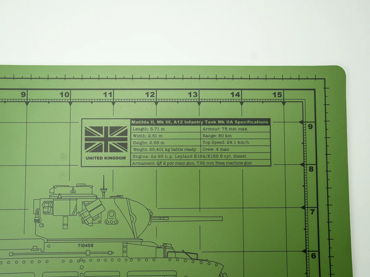 Matilda 2 and Churchill Crocodile Double Sided Model Cutting Mat - Image 4