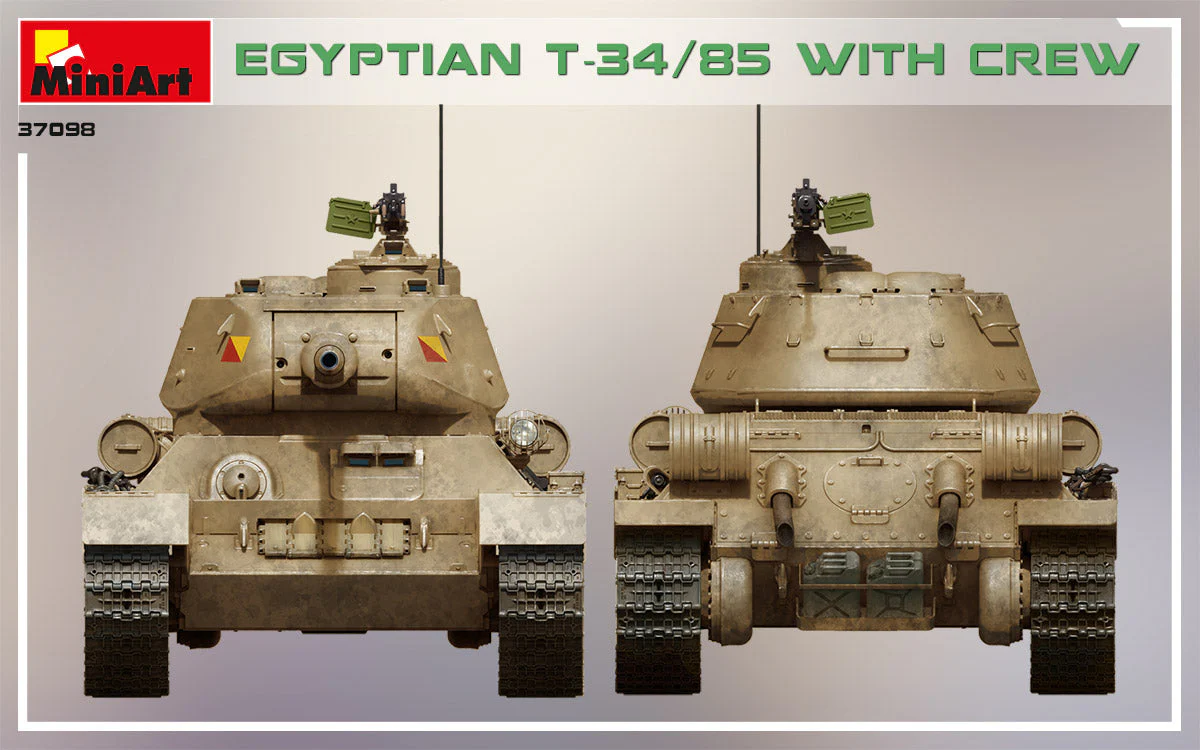 MiniArt 1/35 Egyptian T-34/85 with crew - Image 2