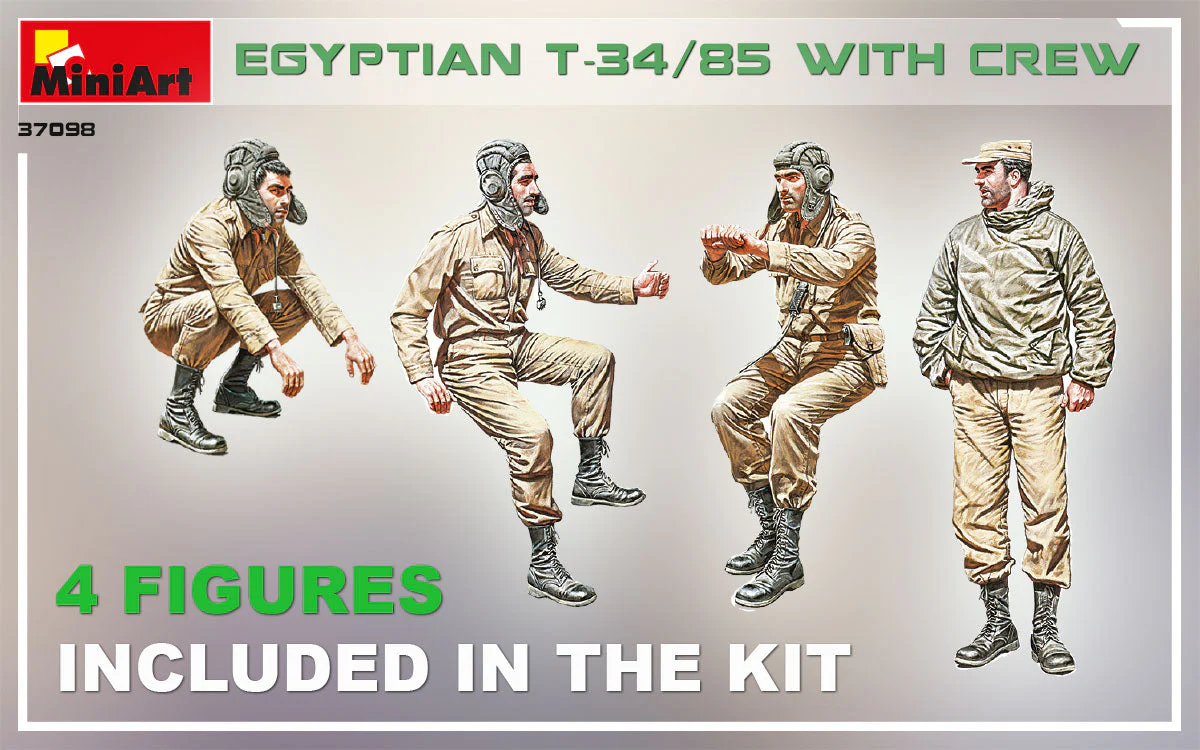 MiniArt 1/35 Egyptian T-34/85 with crew - Image 3