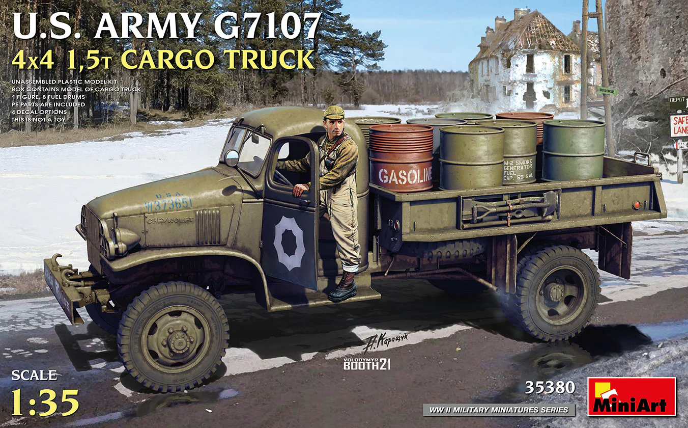 MiniArt 1/35 US army G7107 4x4 1.5t Cargo Truck