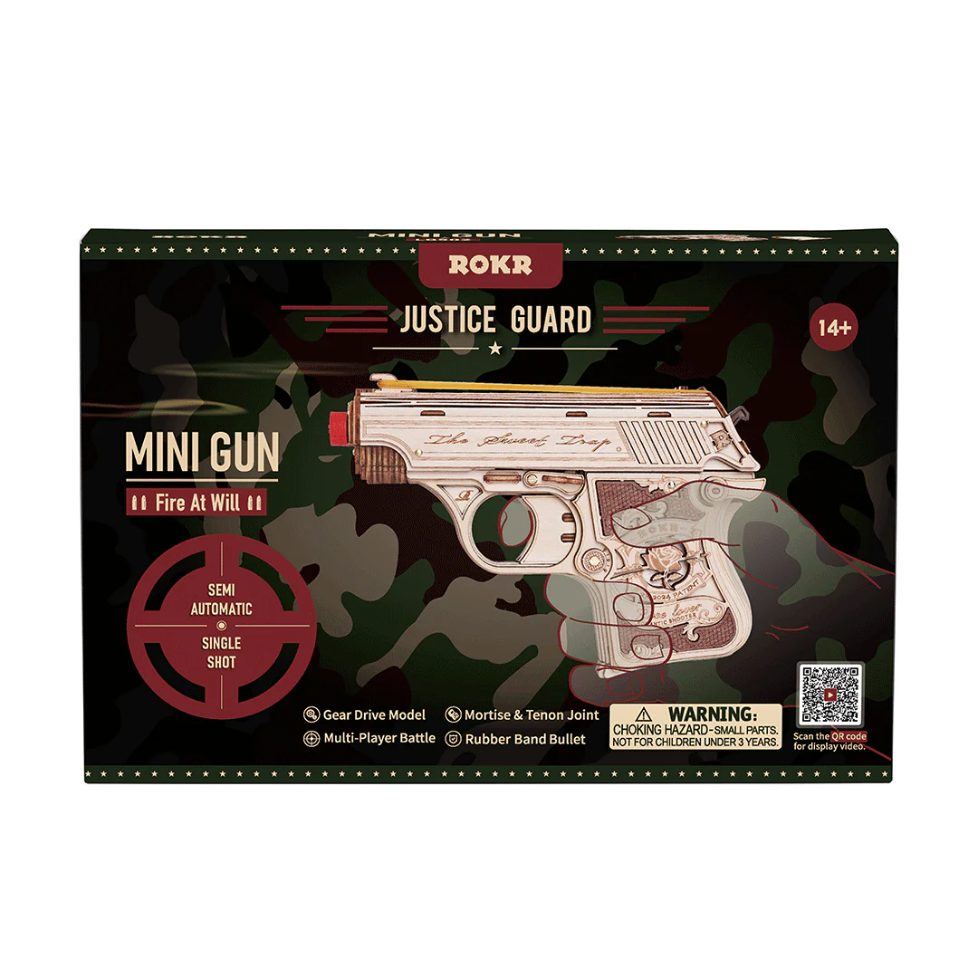 Rokr Mini Toy Gun Wooden Puzzle