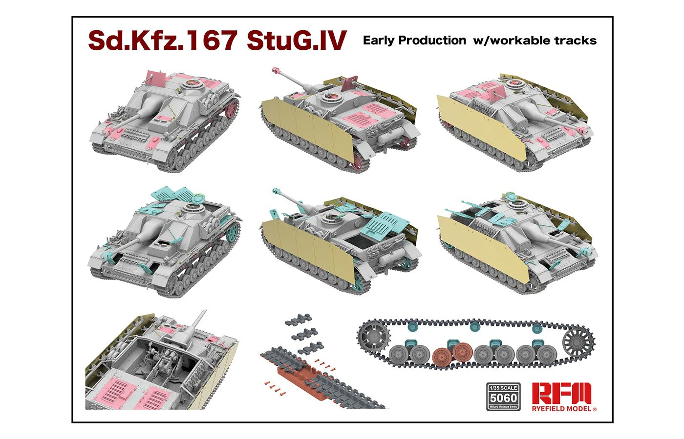 Ryefield Model 1/35 Stug 4 Early Production with workable tracks - Image 2