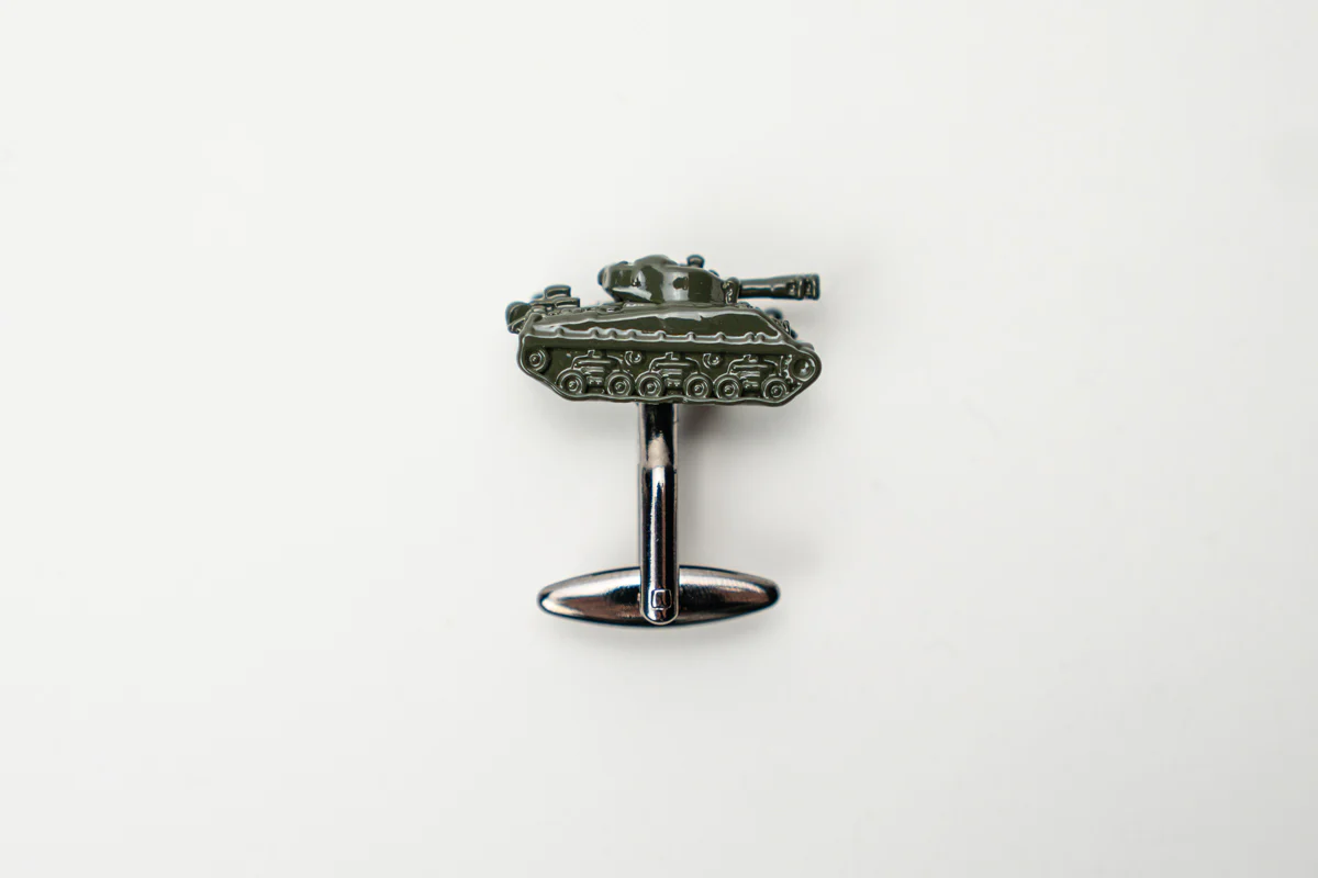Sherman Fury Tank Cufflinks - Image 3