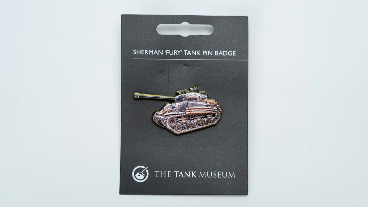 Sherman Fury Tank Pin Badge - Image 2