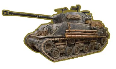 Sherman Fury Tank Pin Badge - Image 4