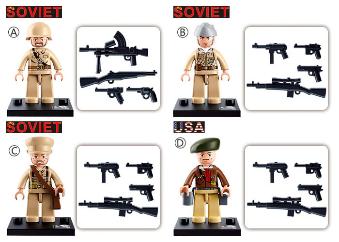 Sluban WWII Mini Figures in Bag - Image 3