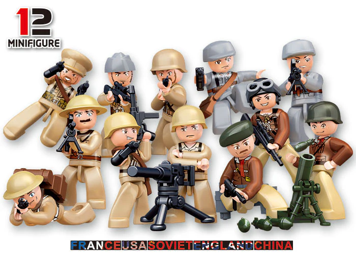 Sluban WWII Mini Figures in Bag - Image 4